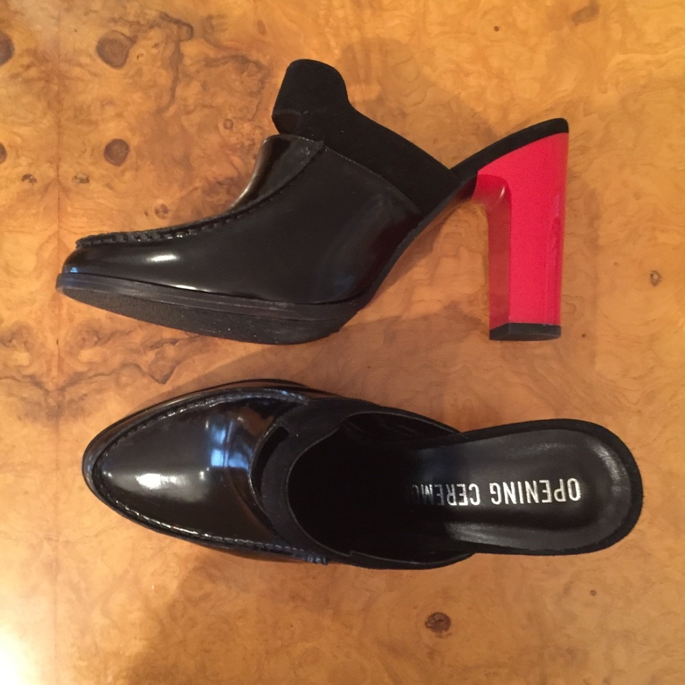 Opening Ceremony Black and Red Mules